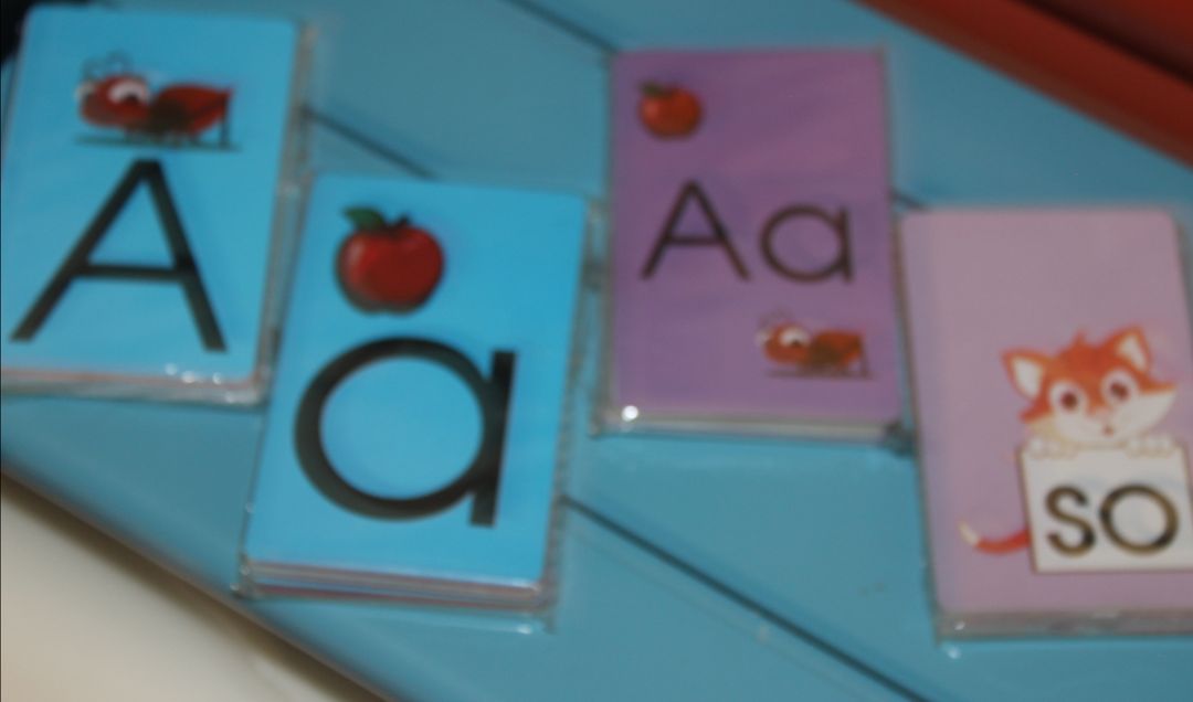 The Alphabet School Flashcards (Uppercase,Lowercase,Combined cases and 2 letter words table)