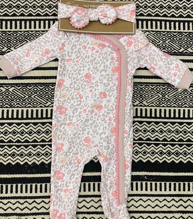 Flower Sleepsuit with headband