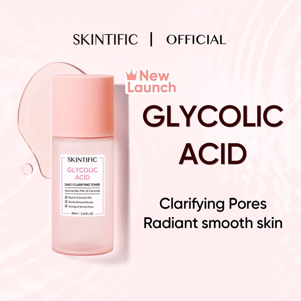 Skintific Glycolic Acid Daily Clarifying Toner 80ml