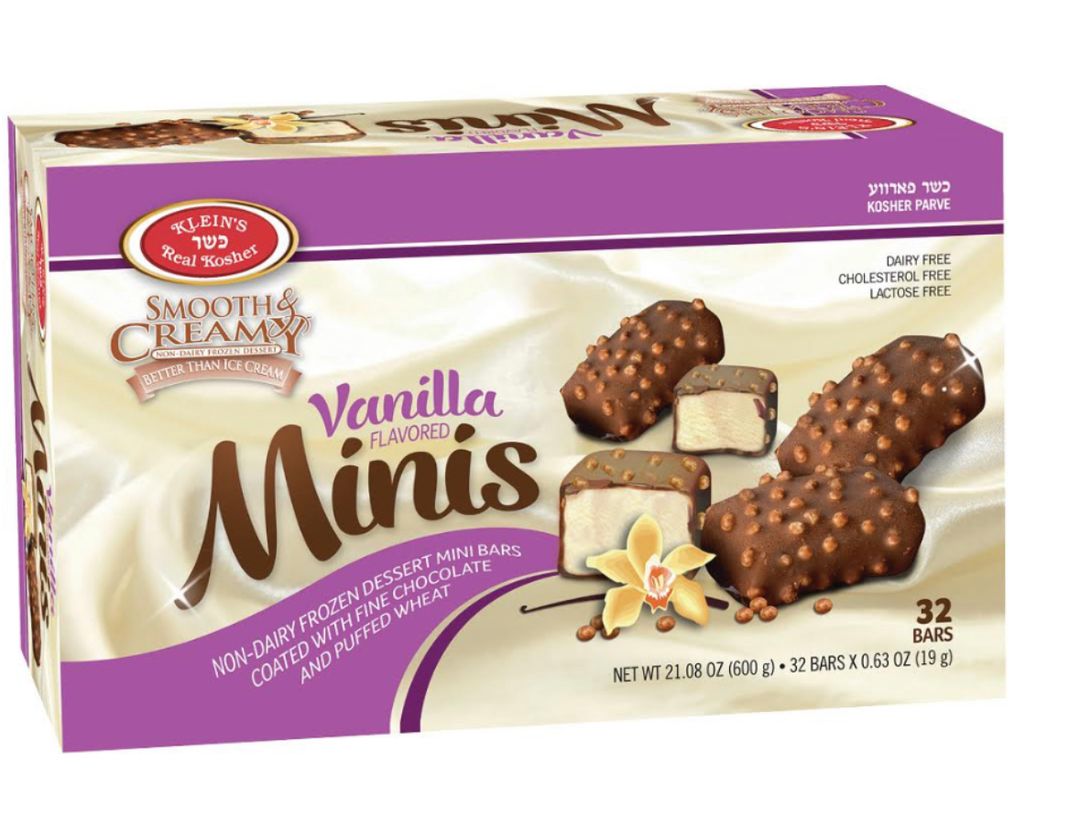 גלידונית - פרווה בטעם וניל כשר פסח/Vanilla flavored Minis/Minis saveur vanille