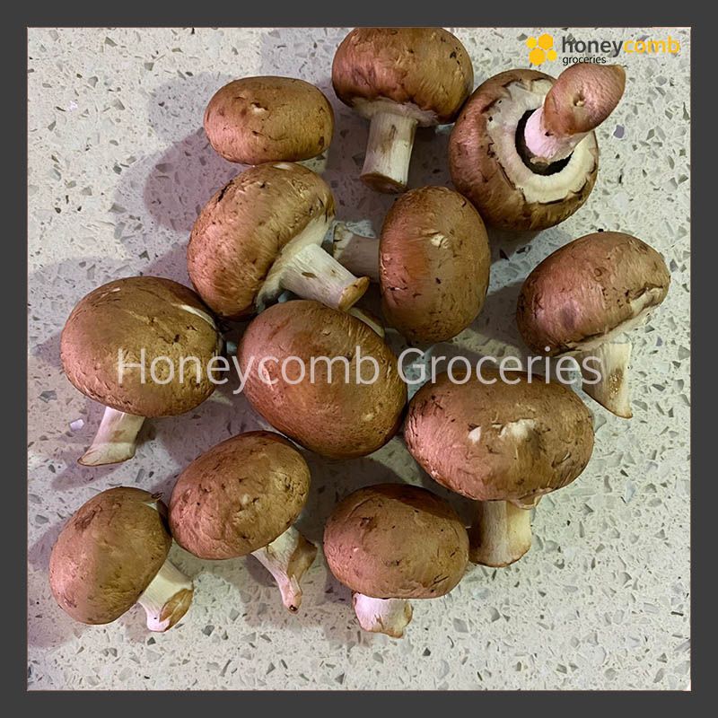 Brown Button Mushrooms (100g)