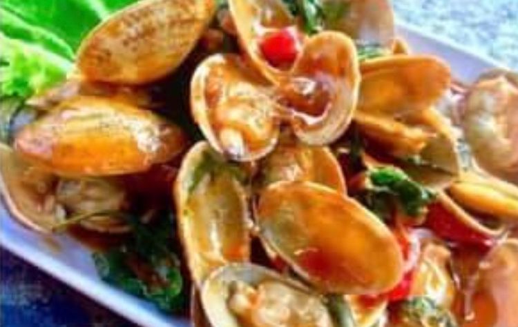 Spicy flower clams