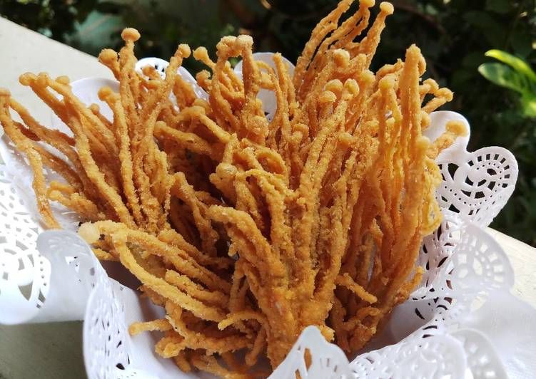 👍 *(Fried) Enoki Mushroom* 炸金针菇