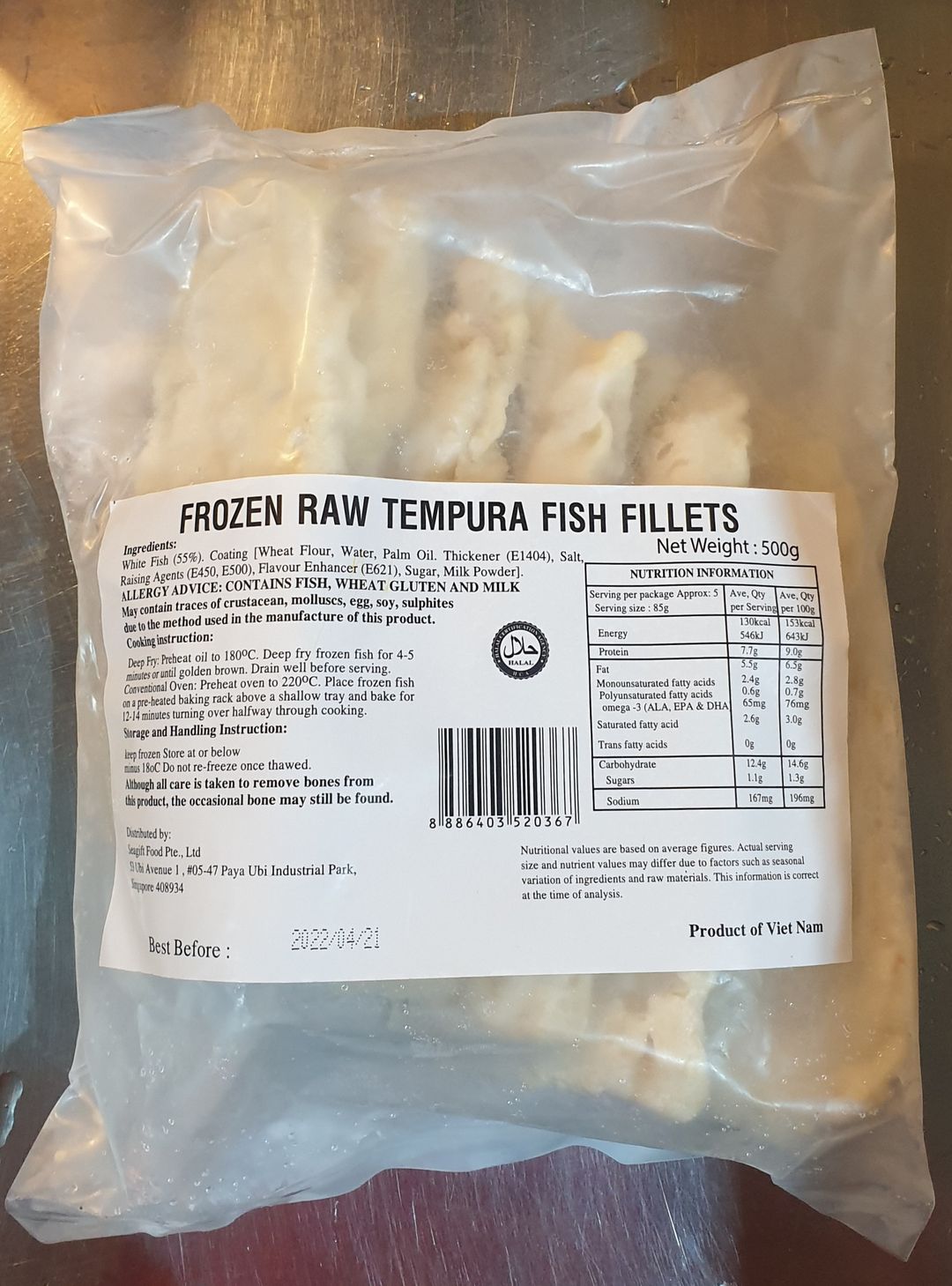 Frozen Tempura Fish Fillet