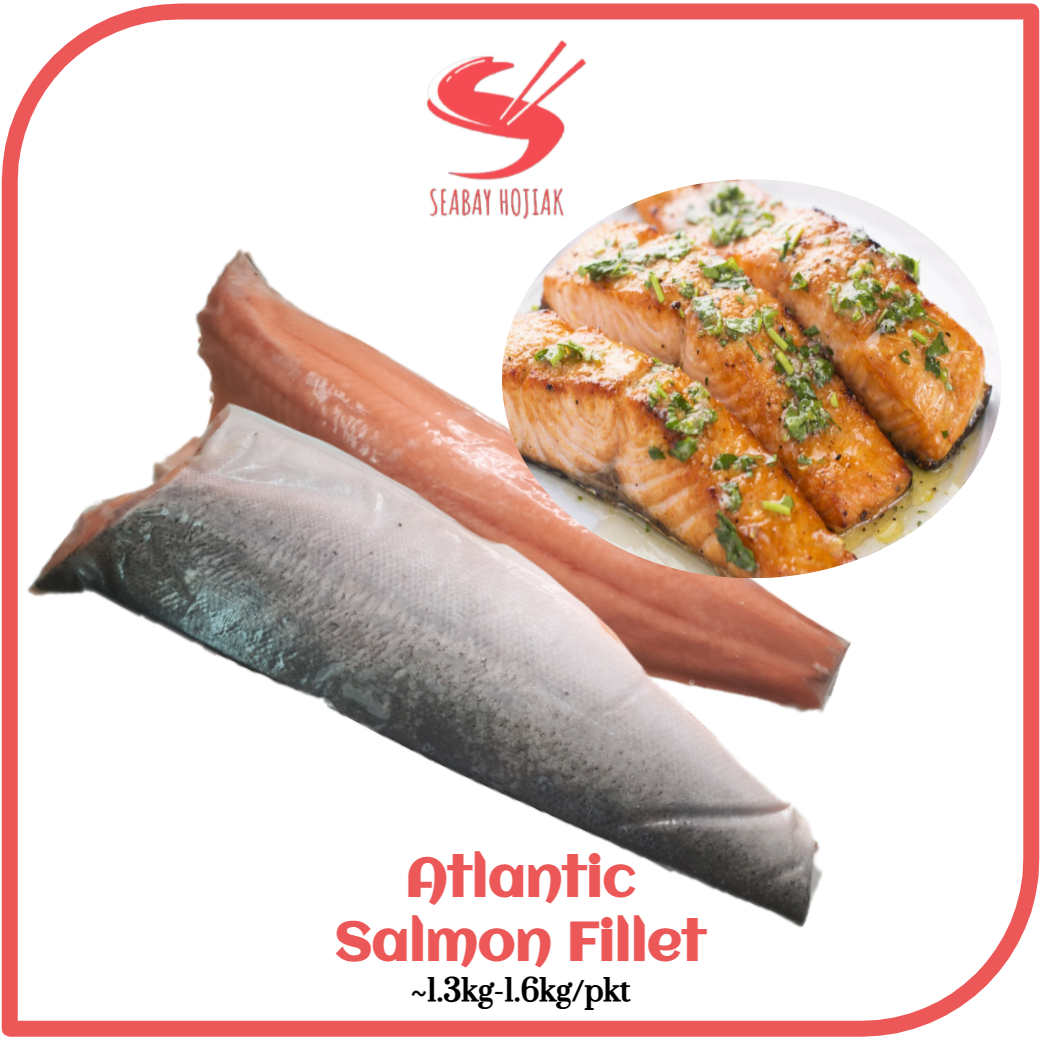 Frozen Atlantic Salmon Fillet ~1.2kg - 1.6kg