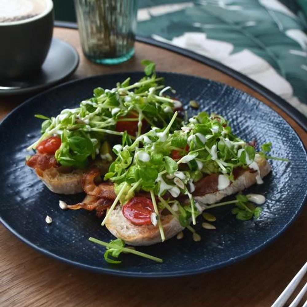 Smashed Avocado with Bacon