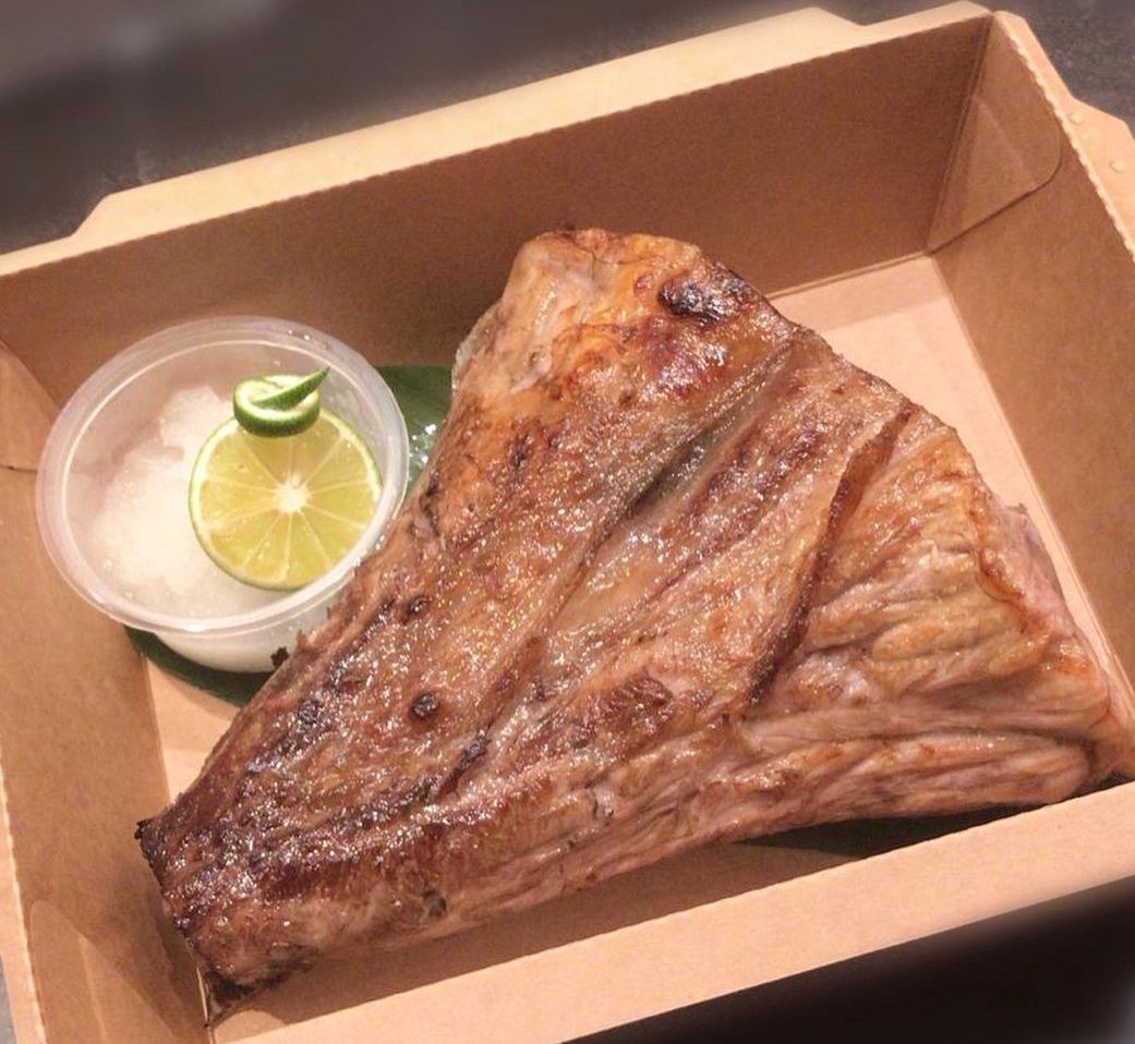 Charcoal Grilled Wild Caught Blue Fin Tuna Jaw