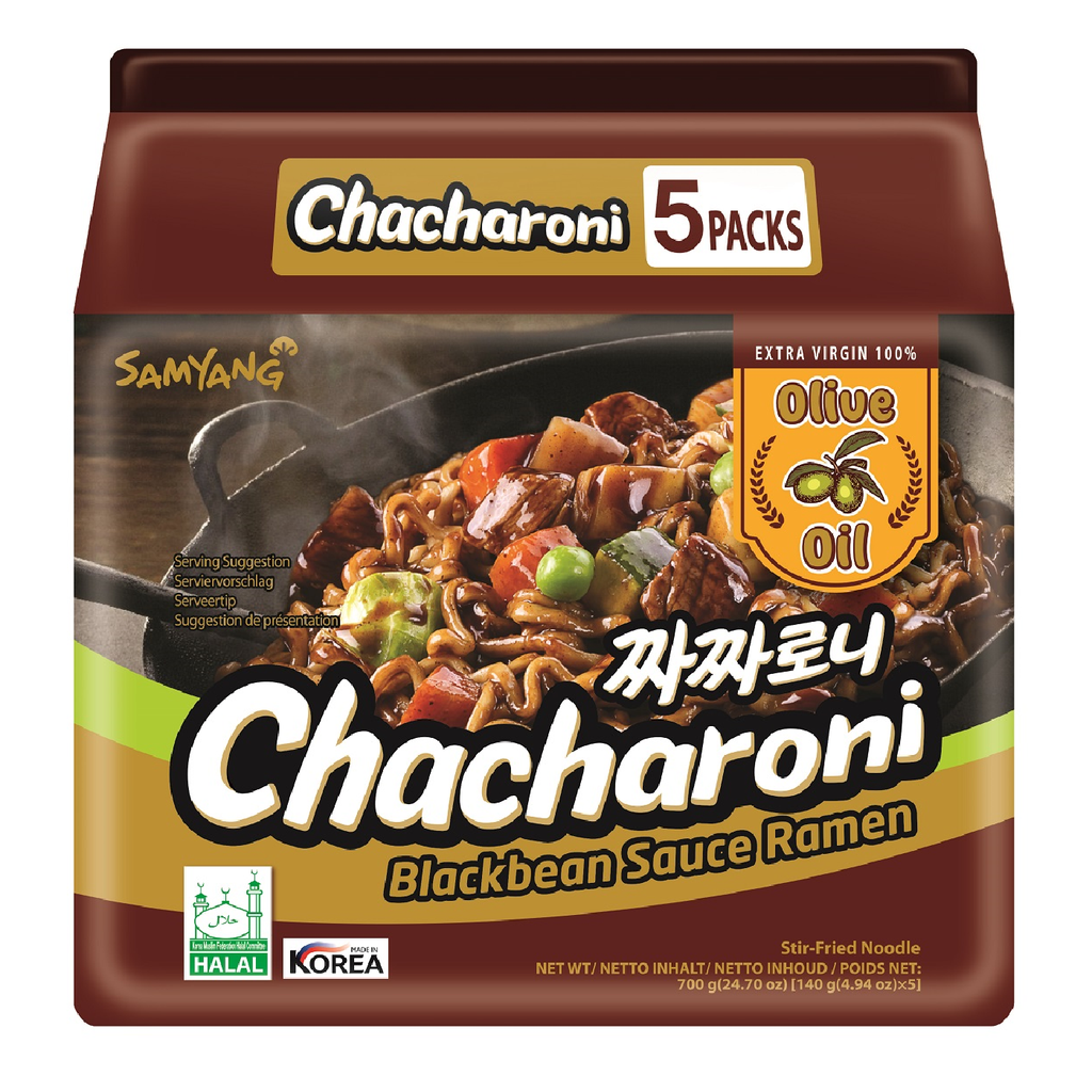 Samyang Chacharoni Blackbean Sauce Ramen 5'S x 140g (Halal)