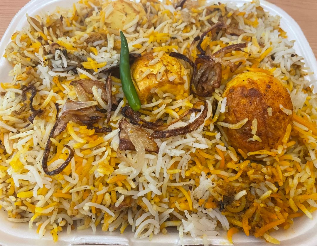Egg Biriyani (25 zl / Plate)