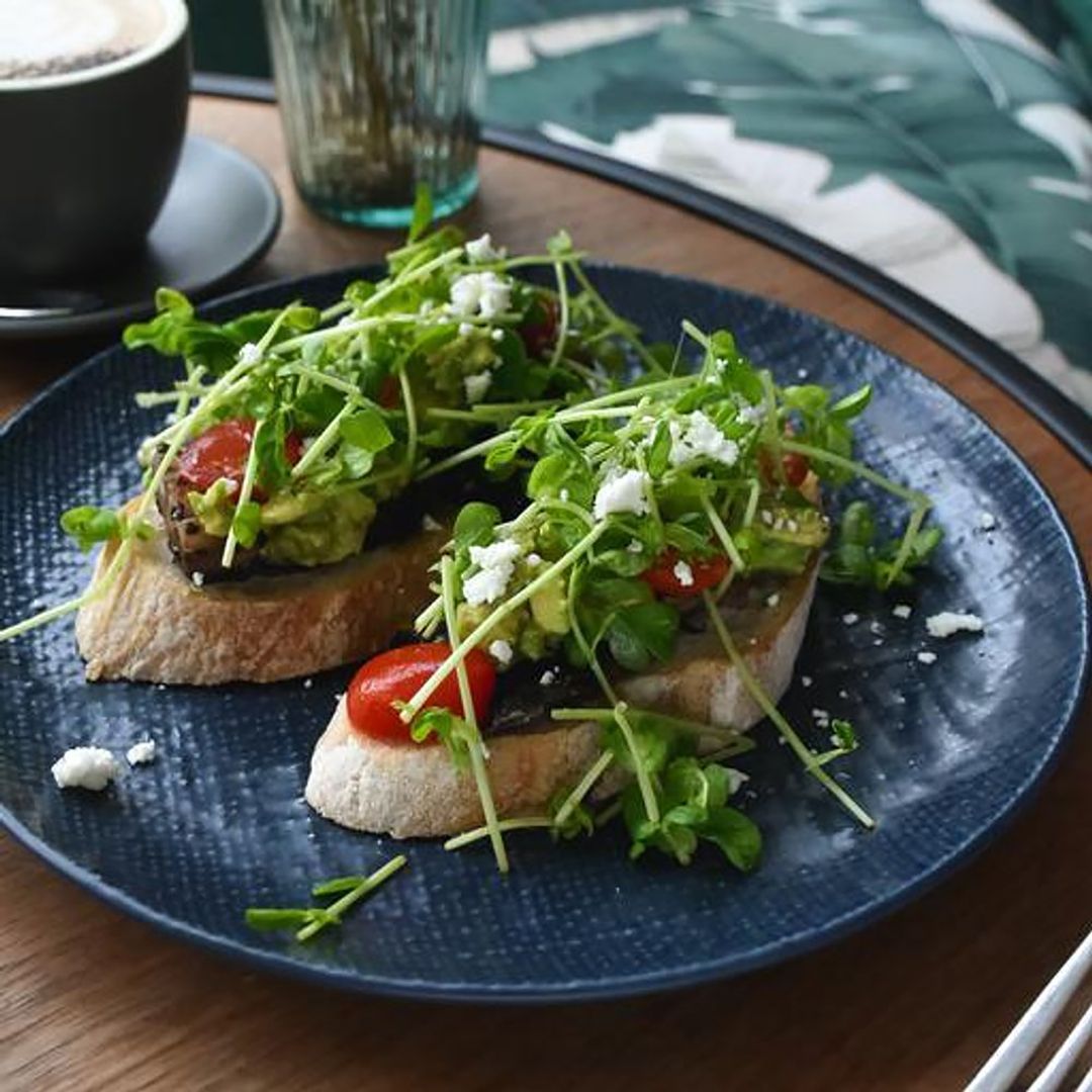 Smashed Avocado with Mushroom (Vegetarian)