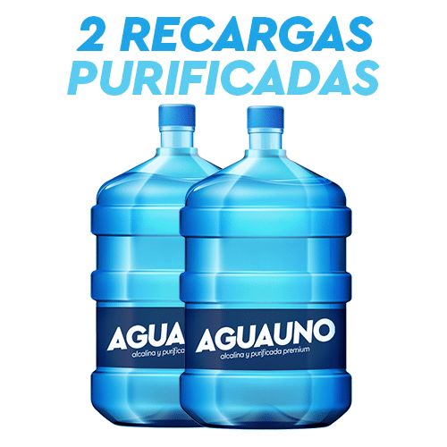 2 Recargas Agua Purificada 20L c/u