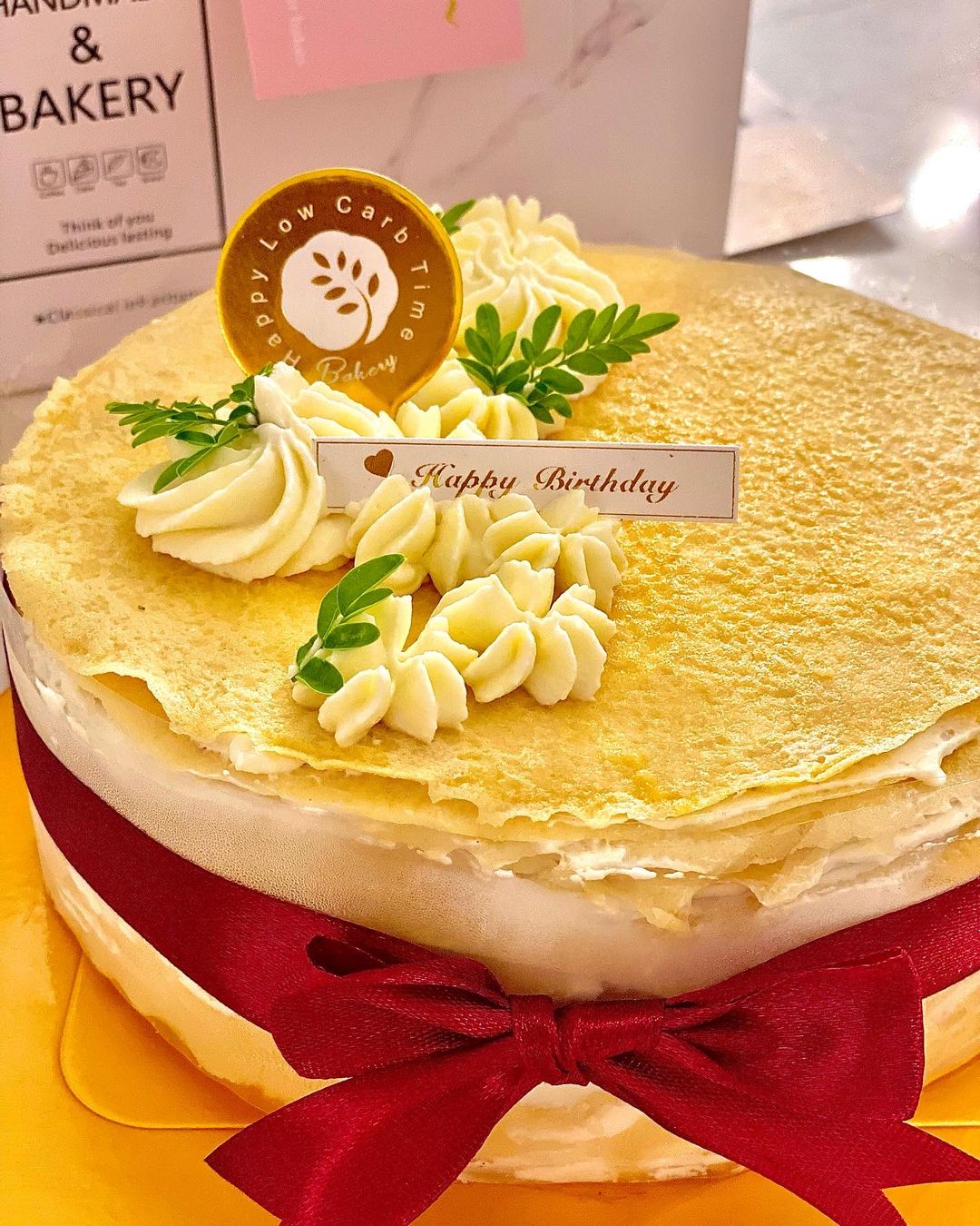 Vanilla Bean Mille Crepe Cake 