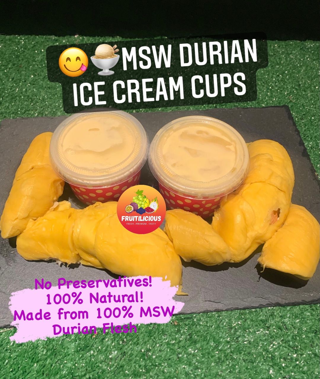 MSW DURIAN ICE CREAM CUPS