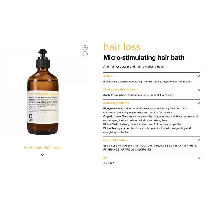 Anti hair loss shampoo 950Ml