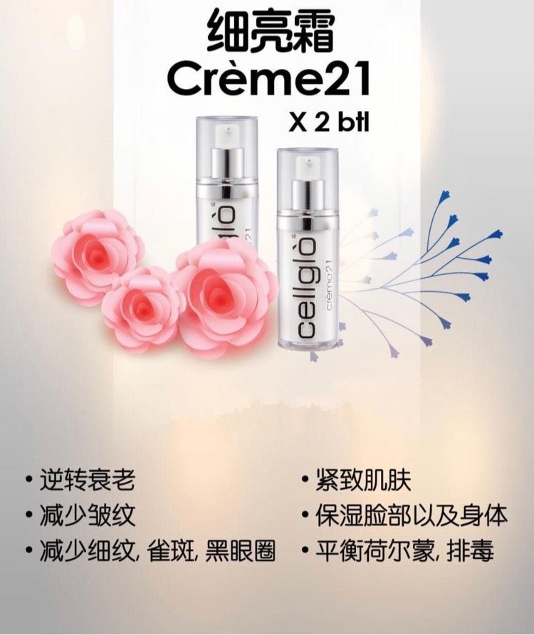 Cellglò 2 bottles Cream21 2瓶 植物胎盘素