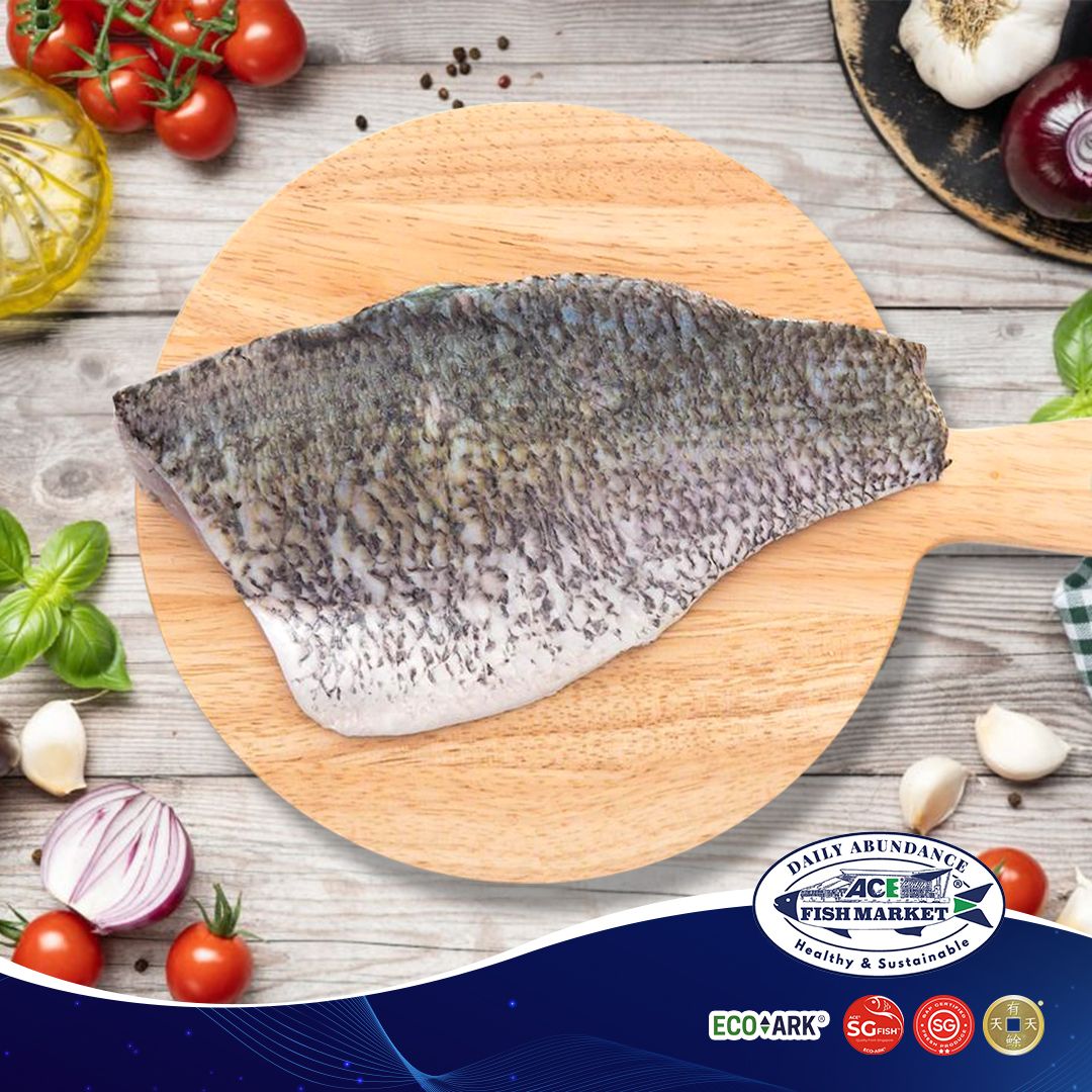 Fresh Frozen Sea Bass Fillet (180g-300g) - ACE®️ SG-Fish™️ 100% SINGAPORE PRODUCED