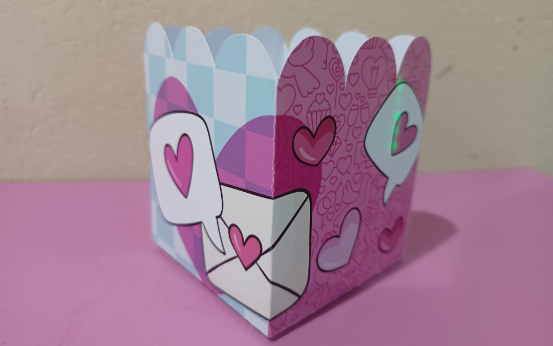 Caja pochoclera Amor