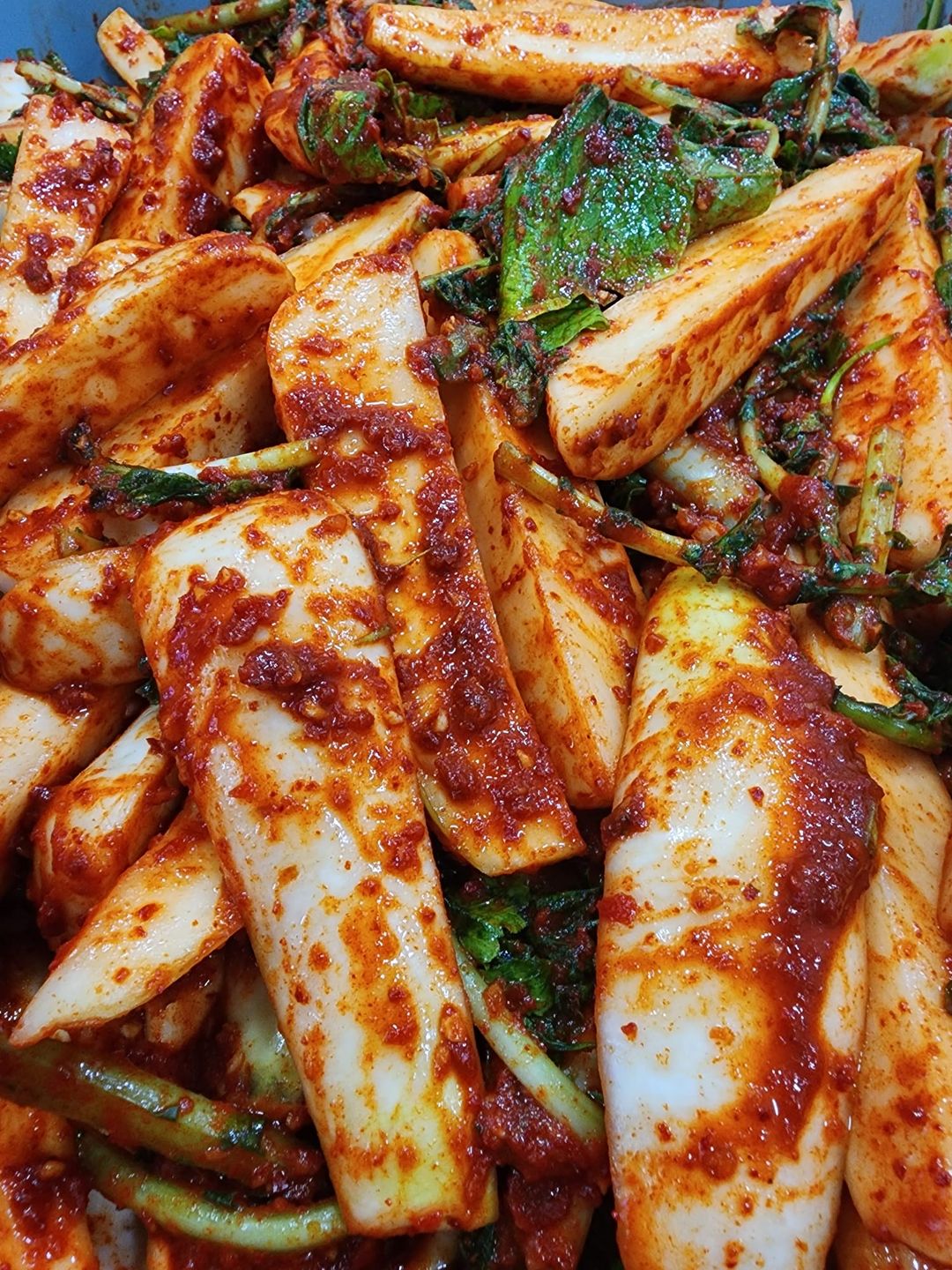 Whole radish kimchi(총각김치)