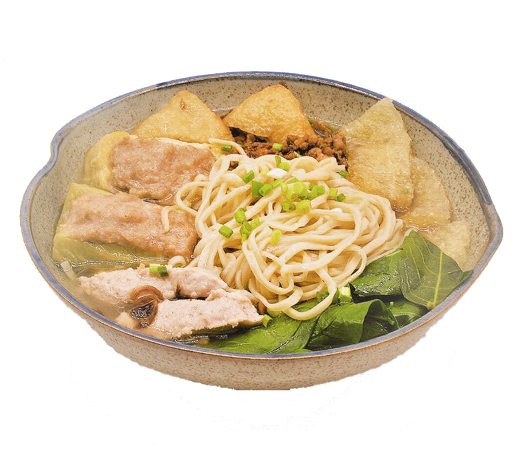 Hakka Noodles with Yong Tau Foo (Soup)