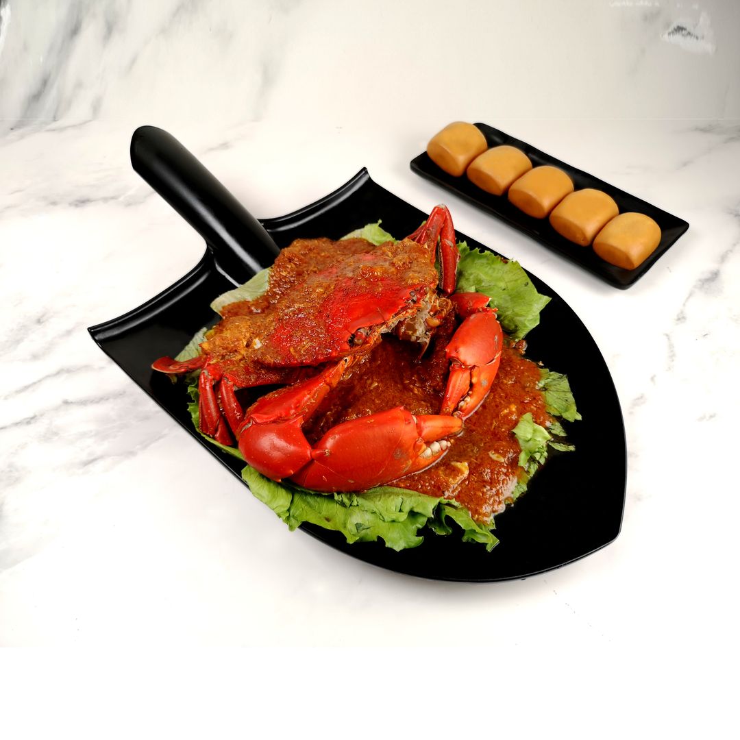 (Pre-order) 1x Chilli Crab (500-600g) with free 5 Fried Mantou （预购）一只辣椒螃蟹（500-600克）加免费炸馒头