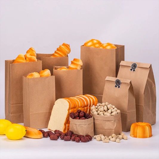 Paper Bag - SOS 4 brown kraft 50gm #PBS0001