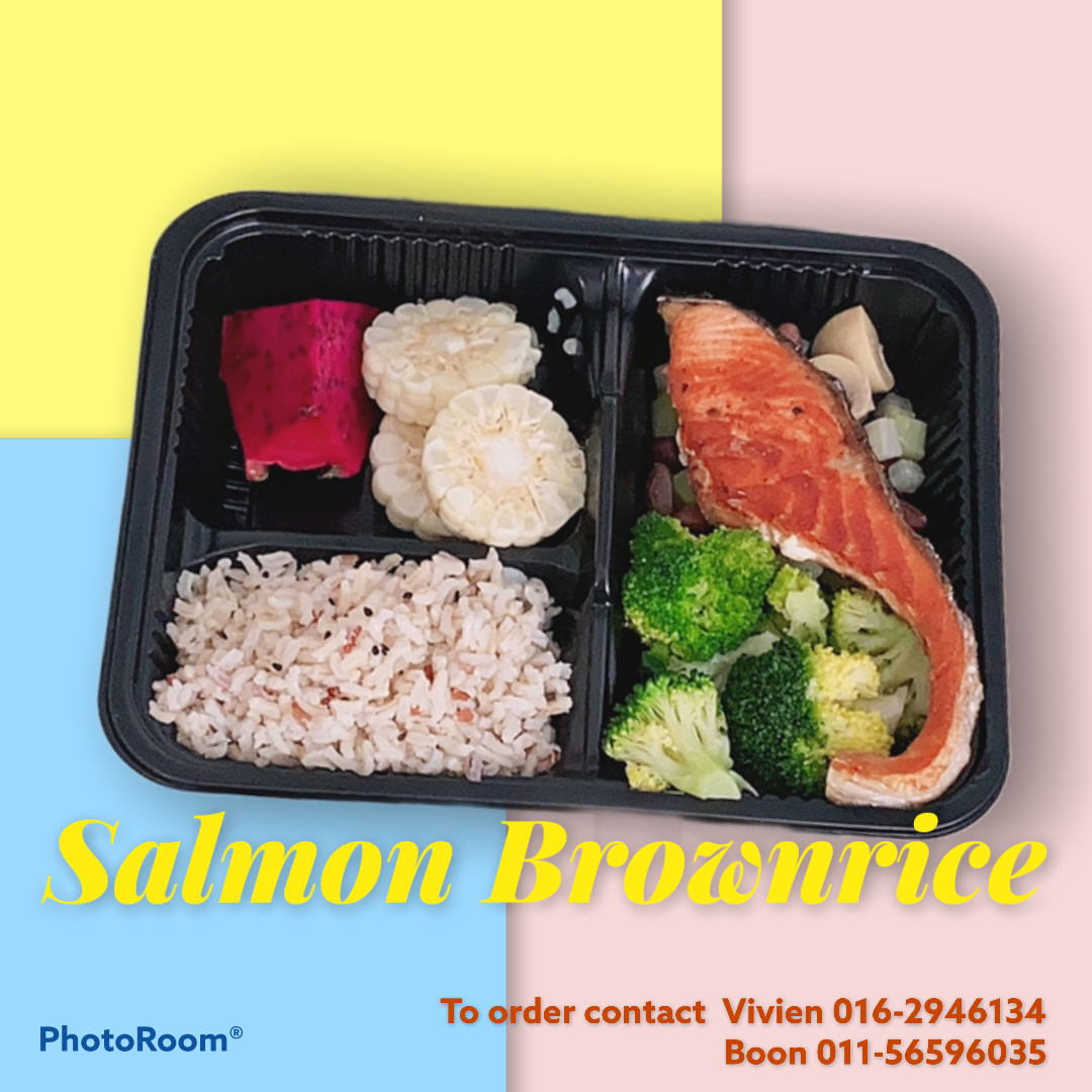 04.Salmon with Brownrice 