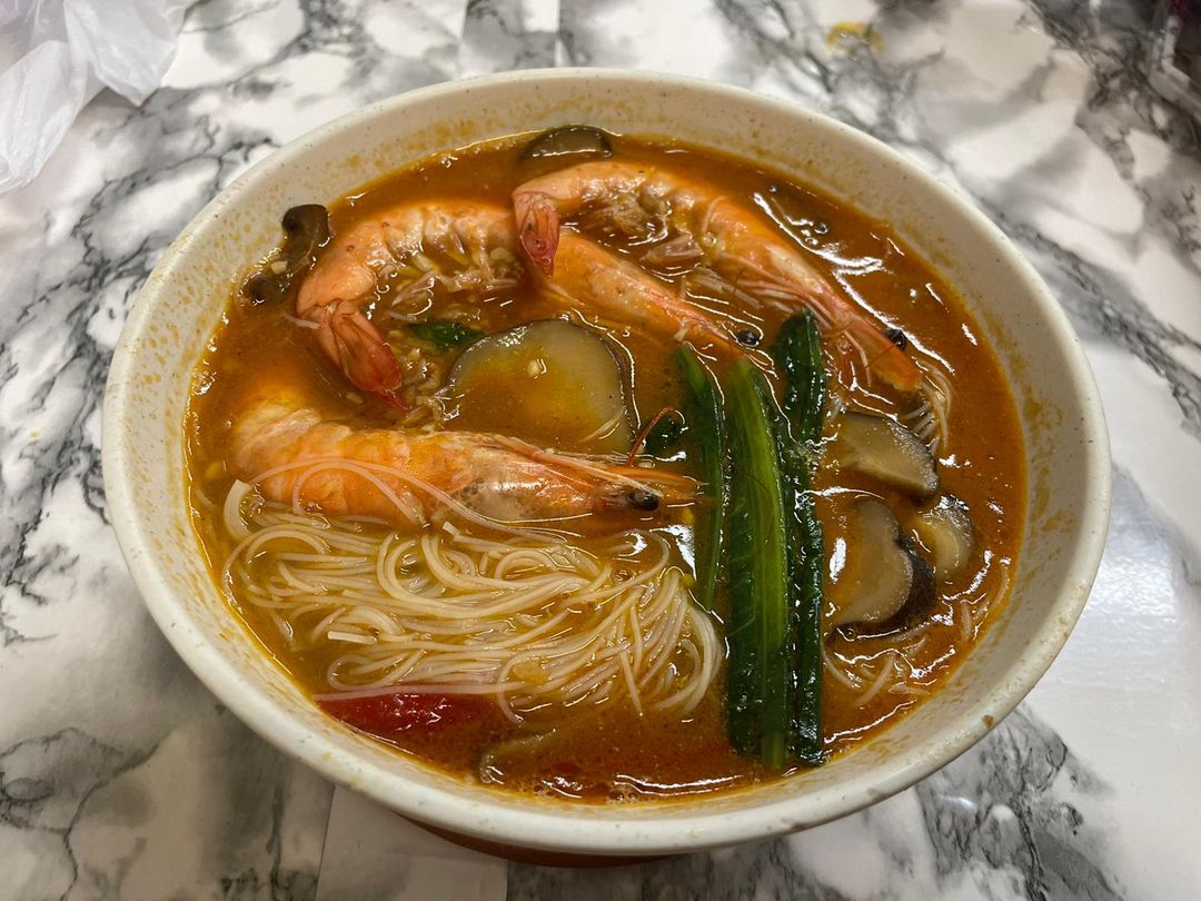 #35 Big Prawns Bee Hoon Soup 大虾细米粉汤