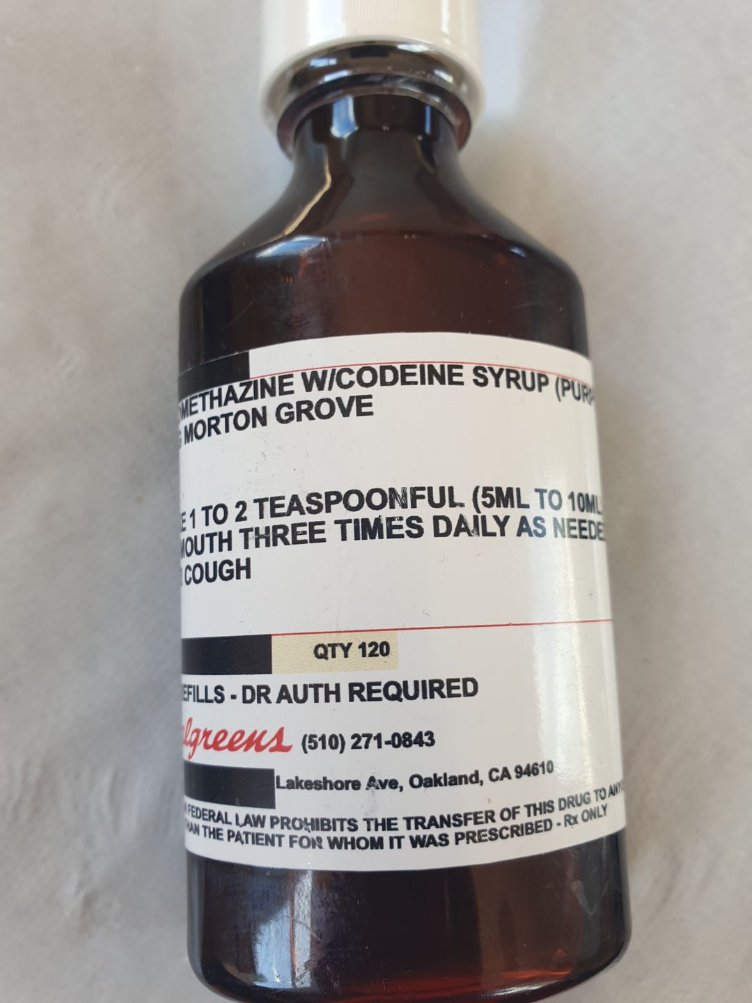 Codeine syrup (PURPLE) 120ml - LEAN