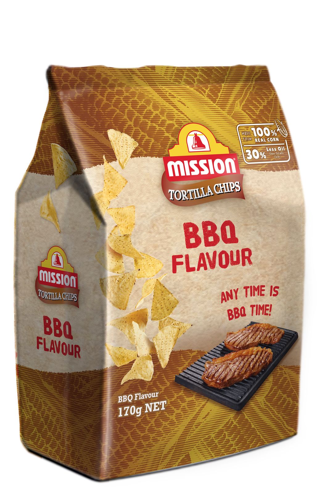 MISSION TRIANGLE YELLOW BBQ FRIED CHIPS 170G (MSC-AAA-CH1915)