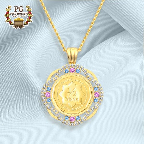 Rainbow Pendant Half Dinar 
