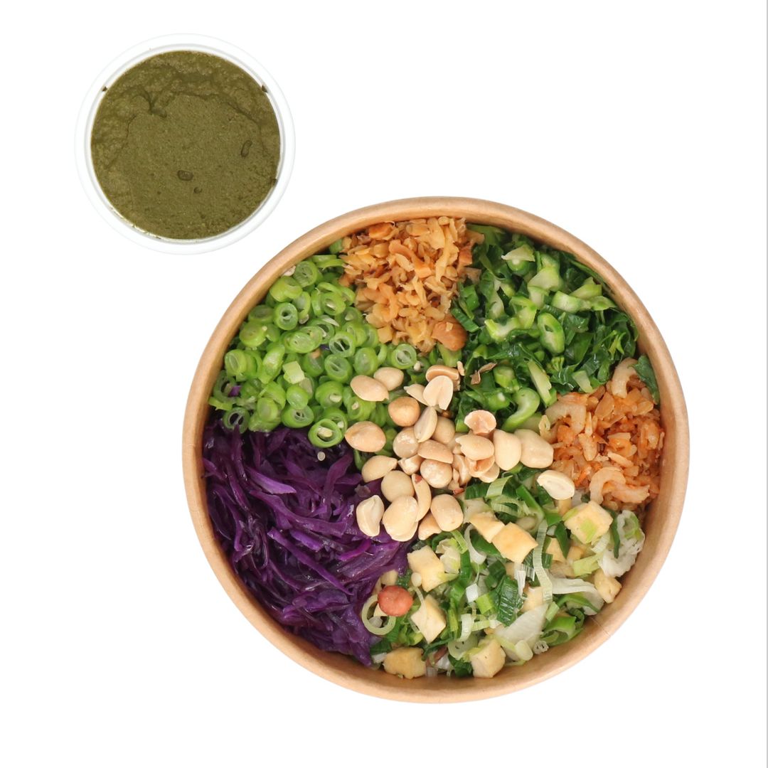 Hàokè Hakka Lei Cha with brown rice, Takeaway box (Delivery on every Sun) 