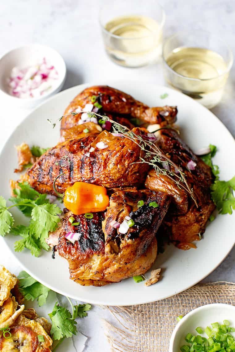 Serving Jerk Chicken