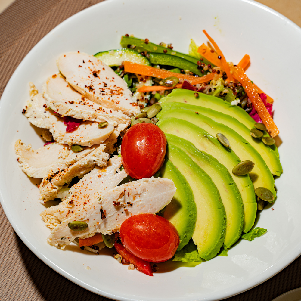 Avocado Quinoa Salad with Grilled Tofu (2nd March)
