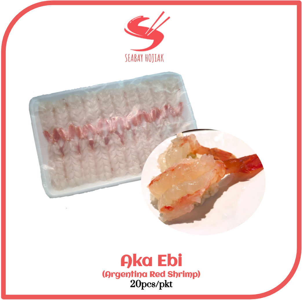 Aka Ebi (Argentina Red Shrimp Slice, Sashimi Grade) 20pcs