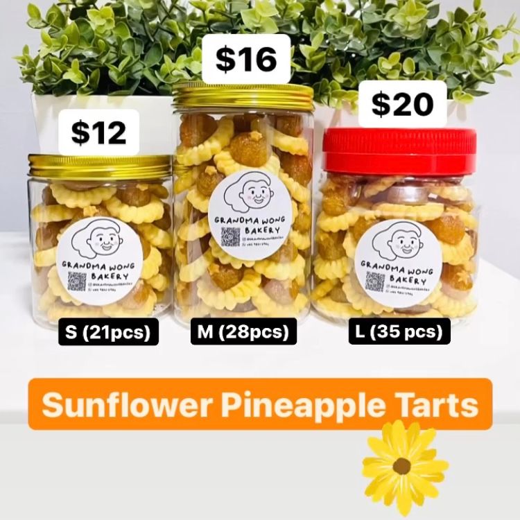 Sunflower Pineapple Tarts