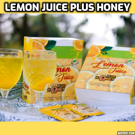 LEMON JUICE PLUS HONEY