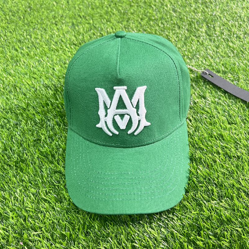 AMIRI CURVED PEAK GREEN LOGO