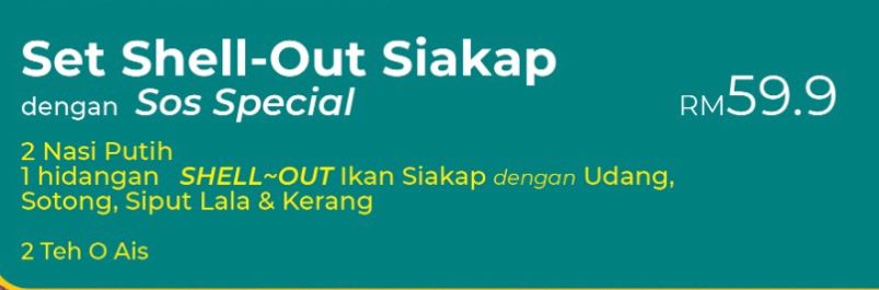 Set Shell out - Siakap