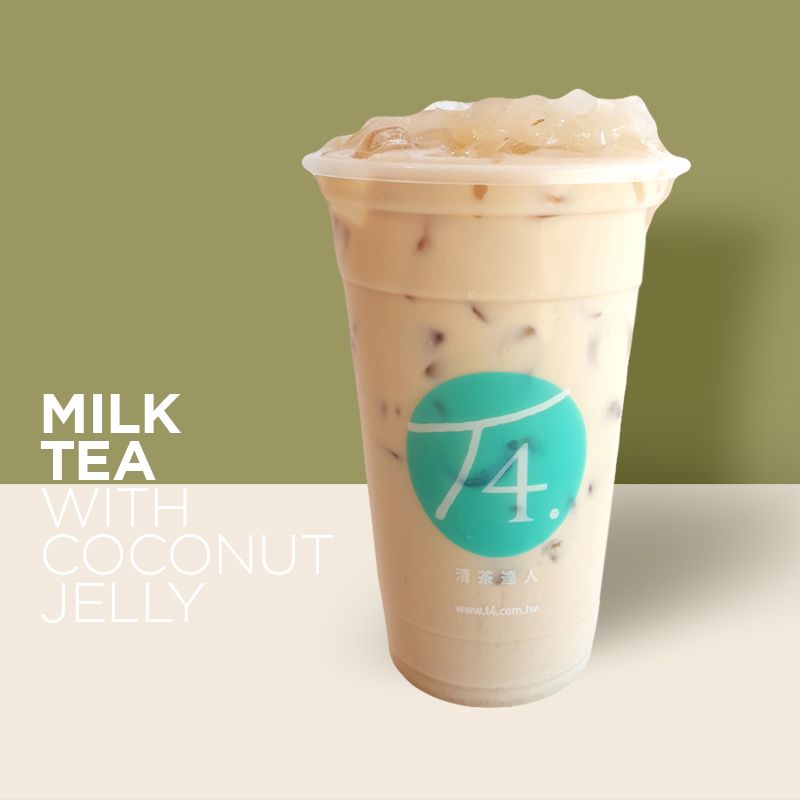 Milk Tea With Coconut Jelly