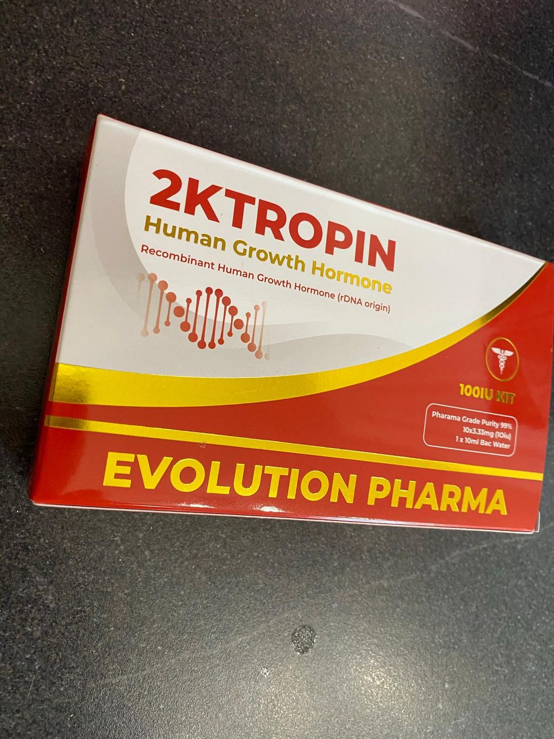 2ktropin HGH 100IU kit (with water)