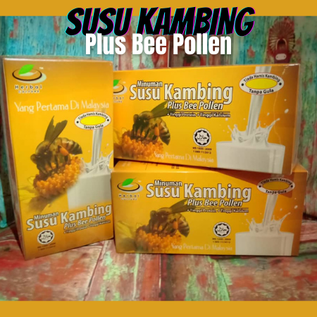 SUSU KAMBING PLUS BEE POLLEN ( 20 sachet )