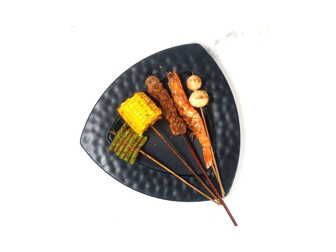 Mixed BBQ Skewers Set (No Rice) 混合烧烤串套餐 (无米饭)