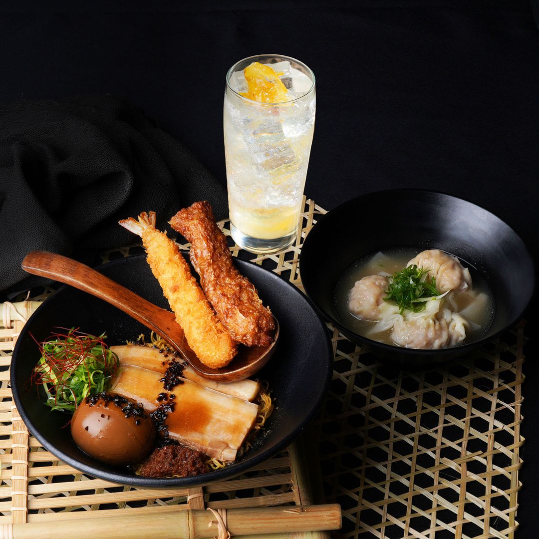 Singapore Style Ramen (Medium) Set with Drink