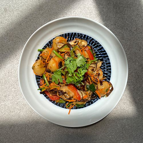 Hàokè Meatless Hakka Suan Pan zi, Takeaway box *Contains garlic (No dried shrimp & pork)