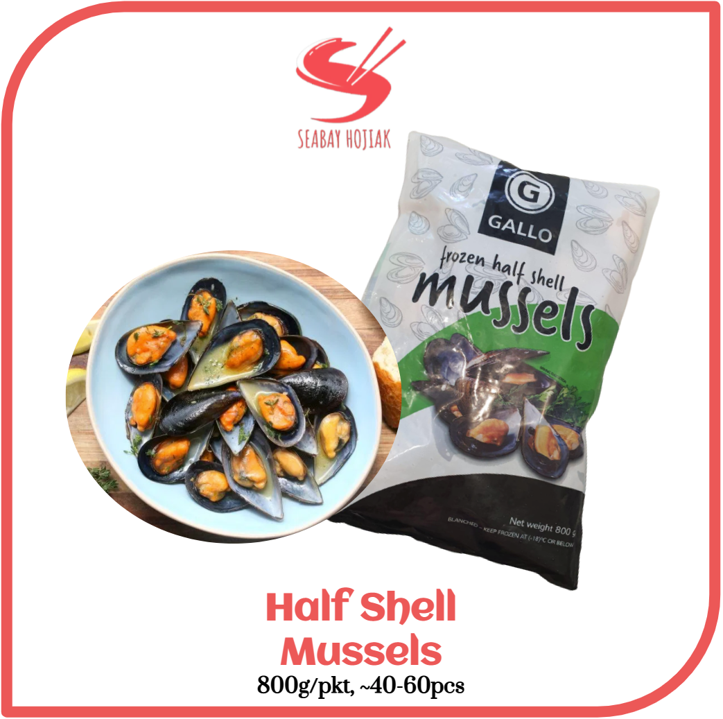 Half Shell Mussel 800g