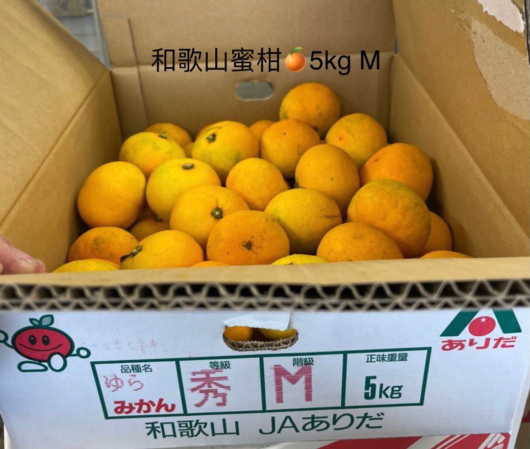 和歌山蜜柑🍊 5kg 赤秀M Wakayama Mandarin 🍊 5kg M - Superfood