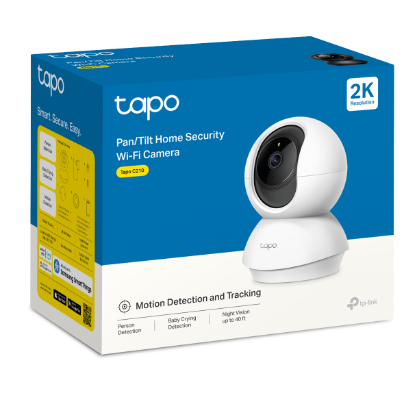 TP-Link Tapo C210 2K Pan Home Security Wi-Fi Camera : - Mobile