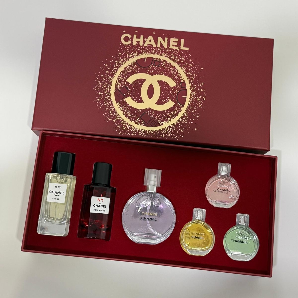 Chanel 6in1 Gift Set (Red Box) - PERFUME LEGEND | Take App