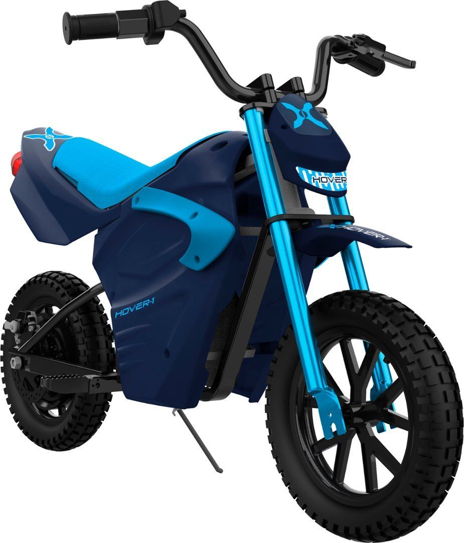 Hover-1 - Trak Electric Dirt Bike for Kids, Silent-chainless motor, Lithium-ion Battery, 9 mi Range, 9 mph Max Speed - Blue_0