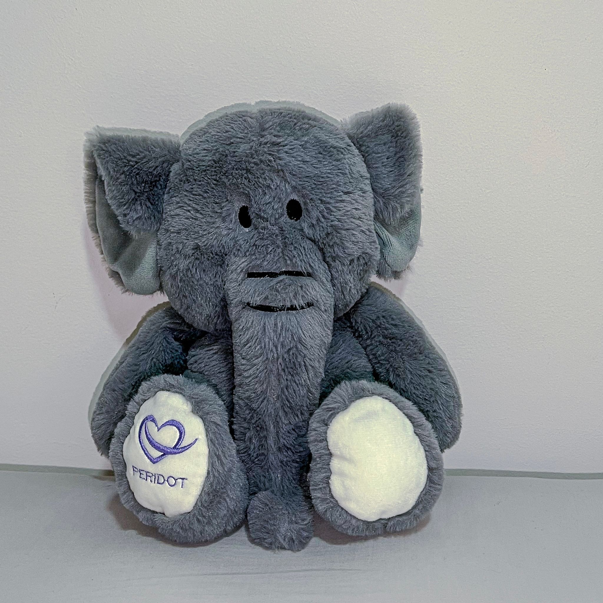 Weighted Microwavable Peridot Plush Elephant_0